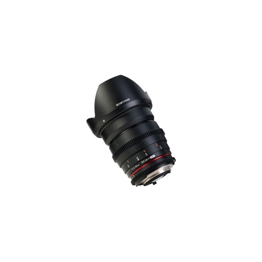 Samyang 24mm T1.5 V-DSLR ED AS IF UMC Micro 4/3 SLR Laiobjektiiv Must