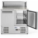 Arktic Two-Door Refrigeration Table with Extension and Granite Worktop 5x GN1/6 247 l - Hendi 236208