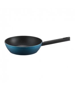 Gili frying pan with "Qualum Basic Azzurro" coating, 28 cm, AMBITION
