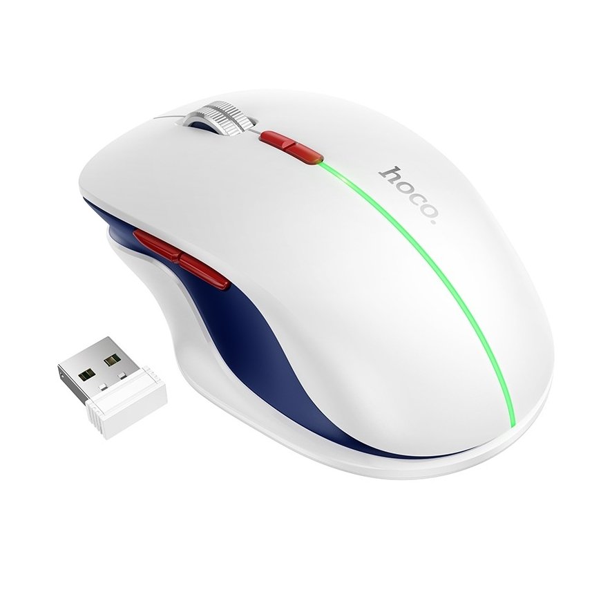 Hoco GM40 Wireless Keyboard and Mouse RGB White – 2