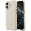 Guess Triangle Logo MagSafe Case for iPhone 17 Beige Guess Triangle Logo MagSafe Case for iPhone 17 Beige