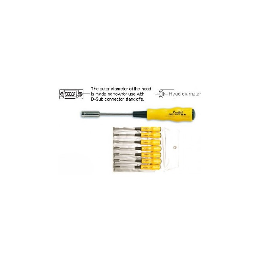Набор бит с шестигранным хвостовиком 7 шт, Pro'sKit – 2