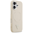 Guess Triangle Logo MagSafe Case for iPhone 17 Beige Guess Triangle Logo MagSafe Case for iPhone 17 Beige