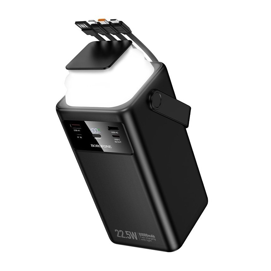 Borofone BJ65B Power Bank External Battery 22.5W 80000mAh Black