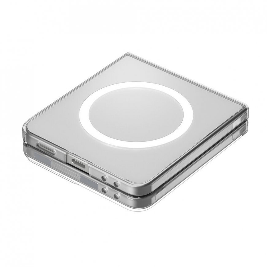 Spigen Galaxy Z Flip 7 Case Air Skin (MagFit) [Clear Case / White Ring] – 4