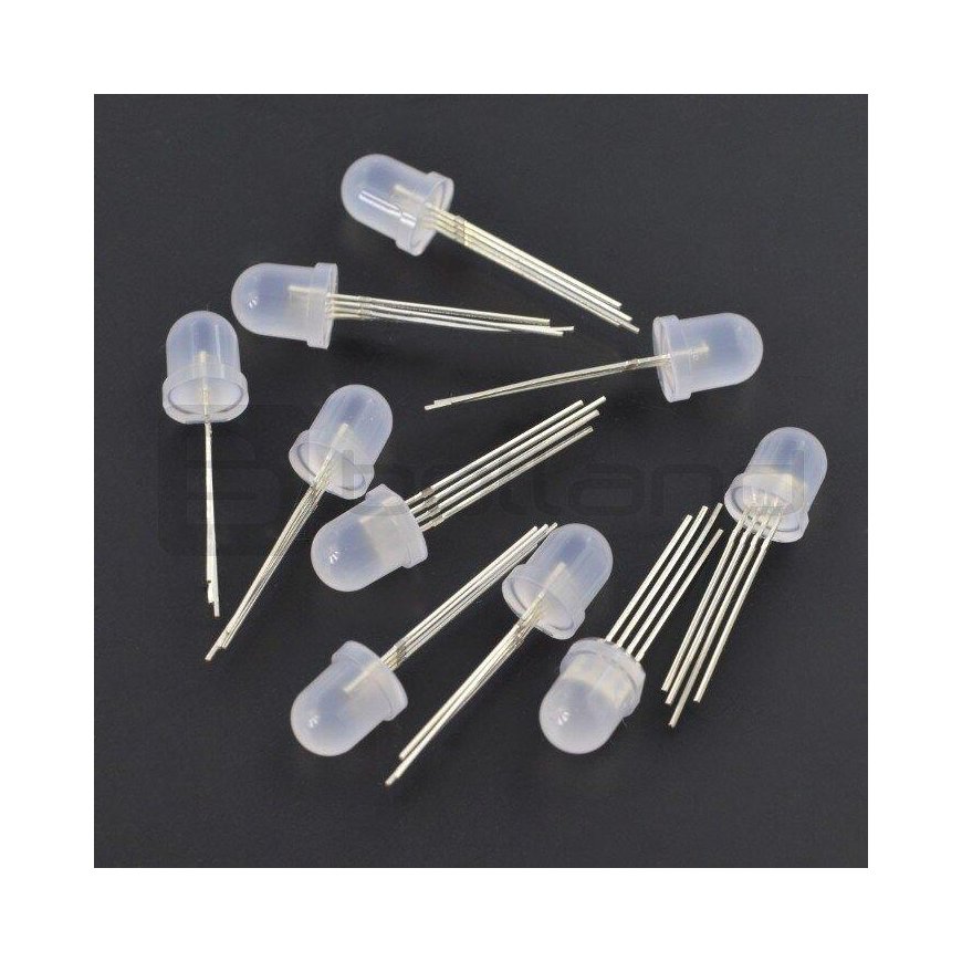 Oem RGB LED WS2811 8mm adresavimas - 10 vnt.