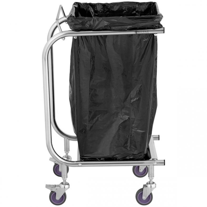Royal Catering Trolley Stand for Trash Bags Made of Stainless Steel – 2