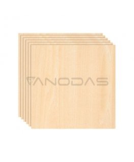 Liepos fanera - 3 mm - 300 x 300 mm - Bambu Lab - 6 vnt.