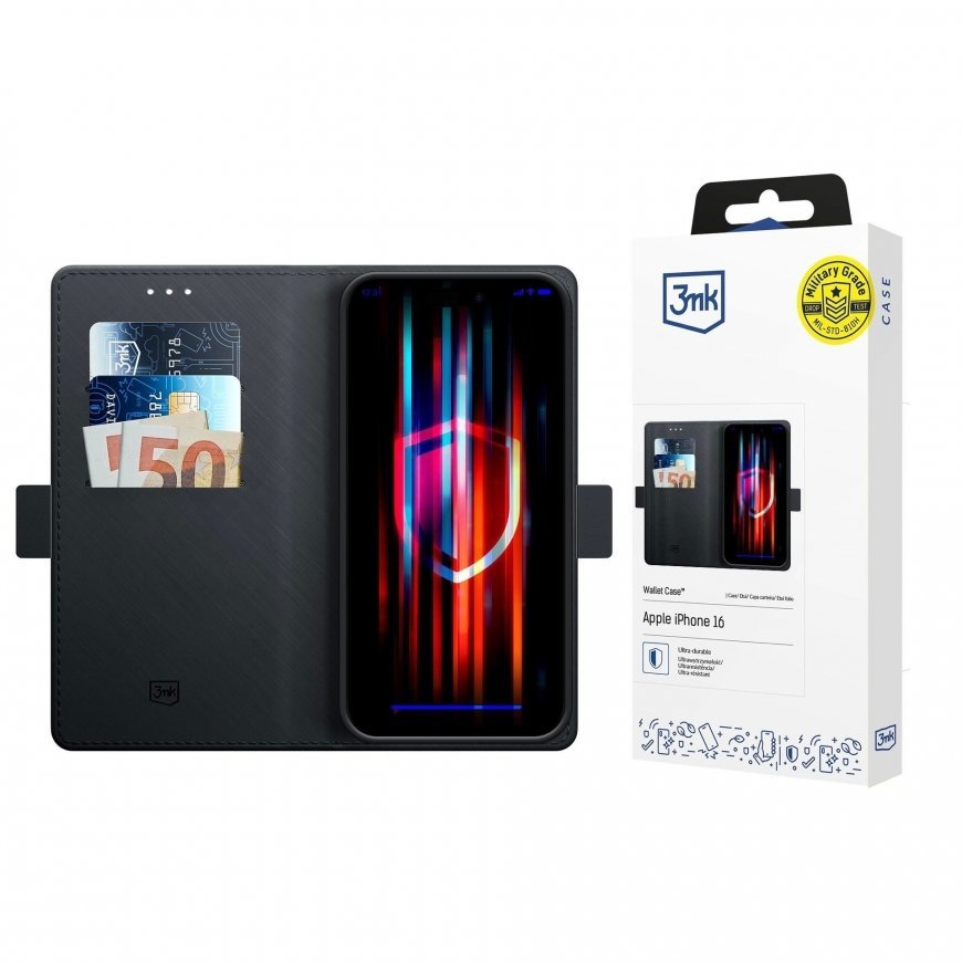 Dėklas 3mk Wallet Case Apple iPhone Air, juodas – 2