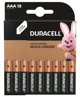Bateria alkaliczna DURACELL AAA / LR03 18szt