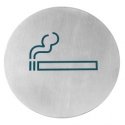 Thin information sign for SMOKERS, stainless steel, size 160 mm – Hendi 663820 Thin information sign for SMOKERS, stainless steel, size 160 mm – Hendi 663820