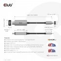 CLUB3D USB Gen2 Type-C to HDMI 4K120Hz 8K60Hz HDR10 with DSC1.2 Active Cable M/M 3m / 9.84ft