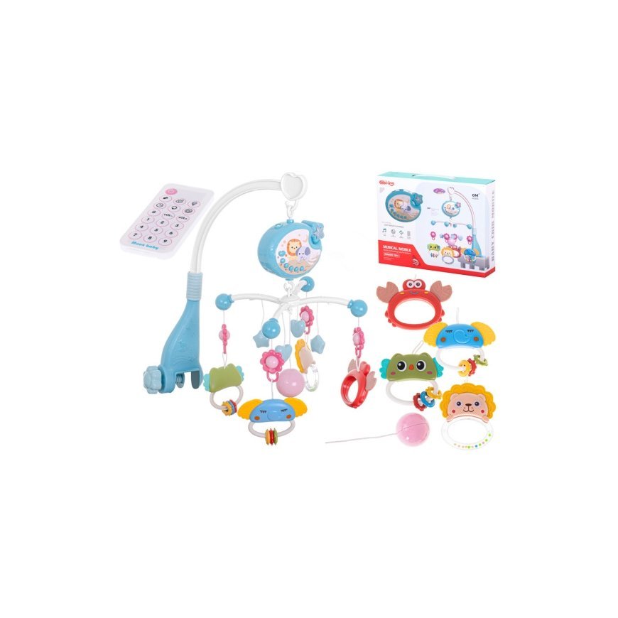 Carousel Star Design Blue Mobile with Remote Control – 2