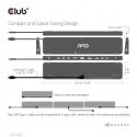 CLUB3D CSV-1565 sülearvuti dokk ja pordireplikaator Dokkimine USB 3.2 Gen 1 (3.1 Gen 1) Type-C Must