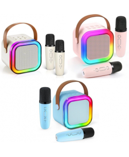 Blackmoon K12 Bluetooth Karaoke skaļrunis ar 2 mikrofoniem RGB (