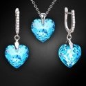 Levien Romantic Bermuda Sinine Heart Kõrvarõngad