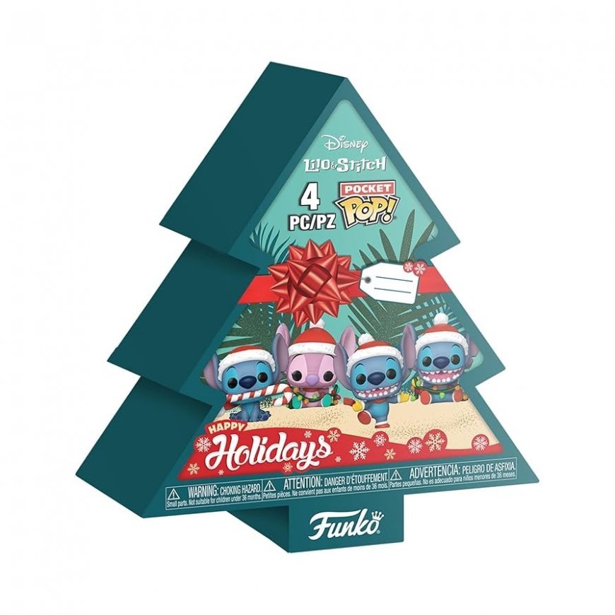 Funko Pocket POP pack 4 figures Disney Stitch Tree Holiday – 2