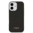 Lacoste PU Leather Champs Elysees MagSafe Case for iPhone 17 Bla