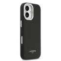 Lacoste PU Leather Champs Elysees MagSafe Case for iPhone 17 Bla