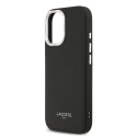 Lacoste PU Leather Champs Elysees MagSafe Case for iPhone 17 Bla