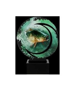 Metalinen trofeé marmorialustalla - Uinti