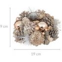 Atmosphera Candle Holder with Cones and Trinkets, 19 cm Atmosphera Candle Holder with Cones and Trinkets, 19 cm