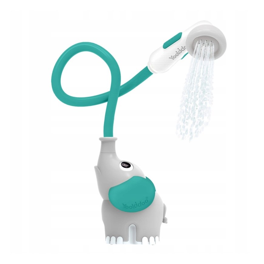 Yookidoo Elephant Shower - Gray-Green - Sealed Package