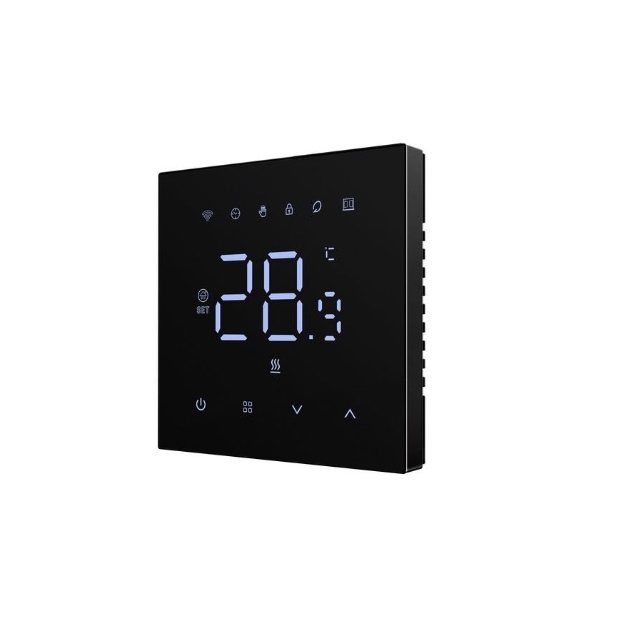 Avatto Išmanus, sieninis termostatas grindų termo pavaroms 3A, 230V, Wi-Fi, baltas, TUYA / Smart Life