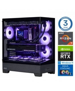 INTOP AQUA Ryzen 7 8700F 32GB DDR5 1TB SSD M.2 NVME RTX5070Ti 16GB WIN11