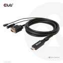 CLUB3D CAC-1712 vaizdo kabelio adapteris 2 m VGA (D-Sub) + 3.5mm HDMI + Micro-USB Juoda CLUB3D CAC-1712 vaizdo kabelio adapteris 2 m VGA (D-Sub) + 3.5mm HDMI + Micro-USB Juoda