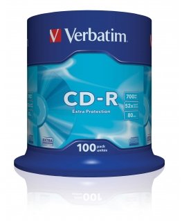 Verbatim CD-R Extra Protection 700 MB 52x 100 vnt