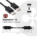 CLUB3D Displayport 1.2 Cable M/M 3Meter 4K60Hz 21.6Gbps CLUB3D Displayport 1.2 Cable M/M 3Meter 4K60Hz 21.6Gbps