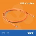 CLUB3D Kabel / Adapter USB kabelis USB4 Gen 2x2 2 m USB C Oranžs CLUB3D Kabel / Adapter USB kabelis USB4 Gen 2x2 2 m USB C Oranžs