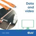 CLUB3D Kabel / Adapter USB cable USB4 Gen 2x2 2 m USB C Orange