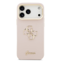 Guess PU Grained 4G Logo Stand Camera Frame Case for iPhone 17 P