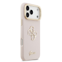 Guess PU Grained 4G Logo Stand Camera Frame Case for iPhone 17 P