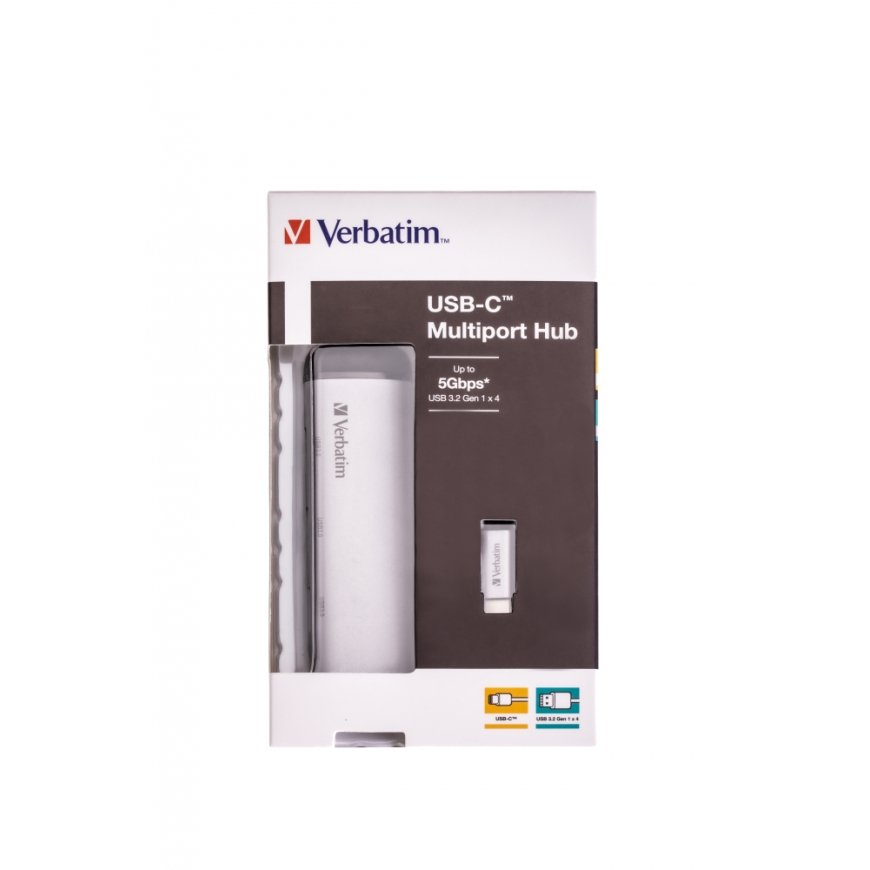 Verbatim USB-C Multiport Hub Four port USB 3.2 Gen 1 – 4