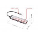 Verbatim USB-C Multiport Hub USB 3.2 Gen 1 (3.1 Gen 1) Type-C 5000 Mbit/ai Pilka Verbatim USB-C Multiport Hub USB 3.2 Gen 1 (3.1 Gen 1) Type-C 5000 Mbit/ai Pilka