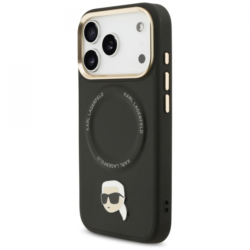 Karl Lagerfeld Big Strap Karl Metal Logo MagSafe Case for iPhone – 2