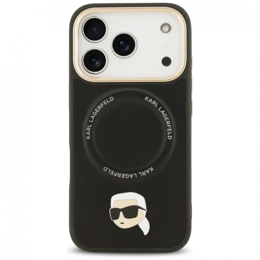 Karl Lagerfeld Big Strap Karl Metal Logo MagSafe Case for iPhone – 3
