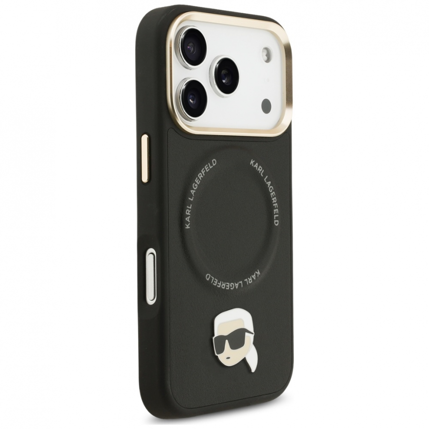 Karl Lagerfeld Big Strap Karl Metal Logo MagSafe Case for iPhone – 4