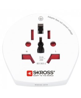 Skross 1500211-E maitinimo kištukų adapteris F tipas Universalus Balta