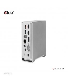 CLUB3D CSV-1568 sülearvuti dokk ja pordireplikaator Dokkimine USB 3.2 Gen 2 (3.1 Gen 2) Type-C Metallik