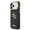 Guess PU Grained 4G Logo Stand Camera Frame Case for iPhone 17 P