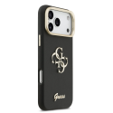 Guess PU Grained 4G Logo Stand Camera Frame Case for iPhone 17 P