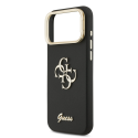 Guess PU Grained 4G Logo Stand Camera Frame Case for iPhone 17 P