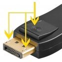 Goobay HDMI DisplayPort Adapter Melns Goobay HDMI DisplayPort Adapter Melns