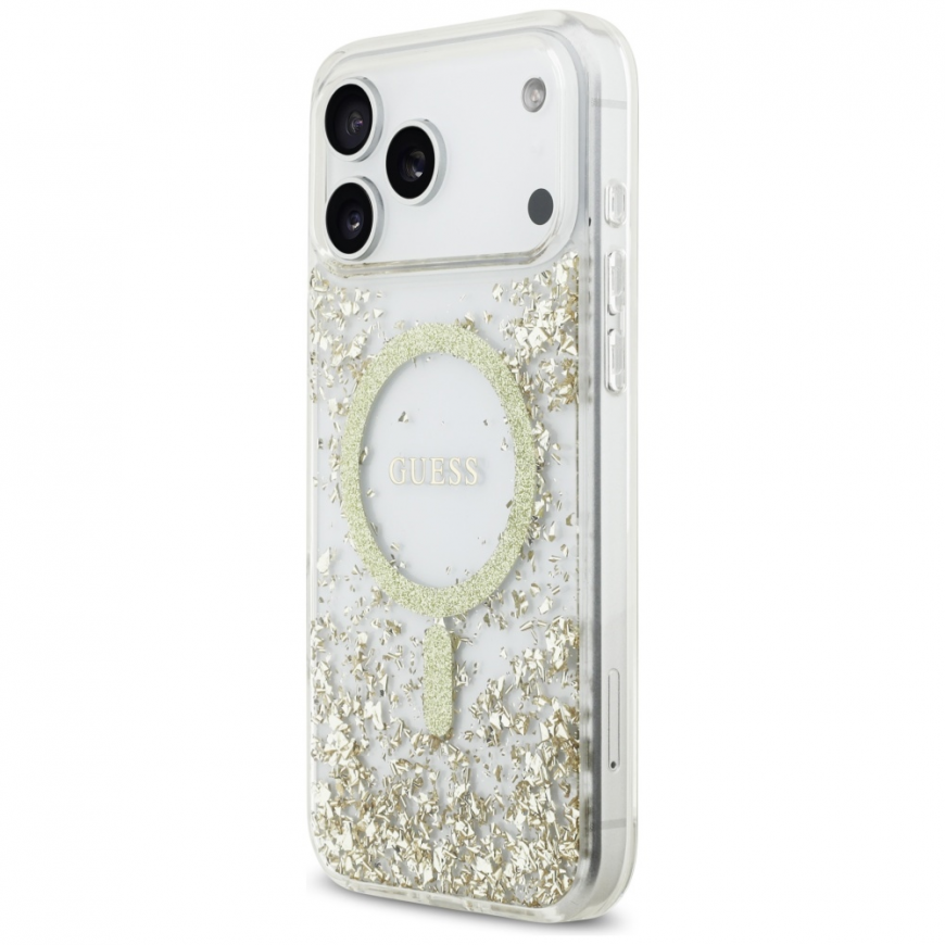 Guess Resin Bottom Glitter MagSafe case for iPhone 17 Pro Max go – 2