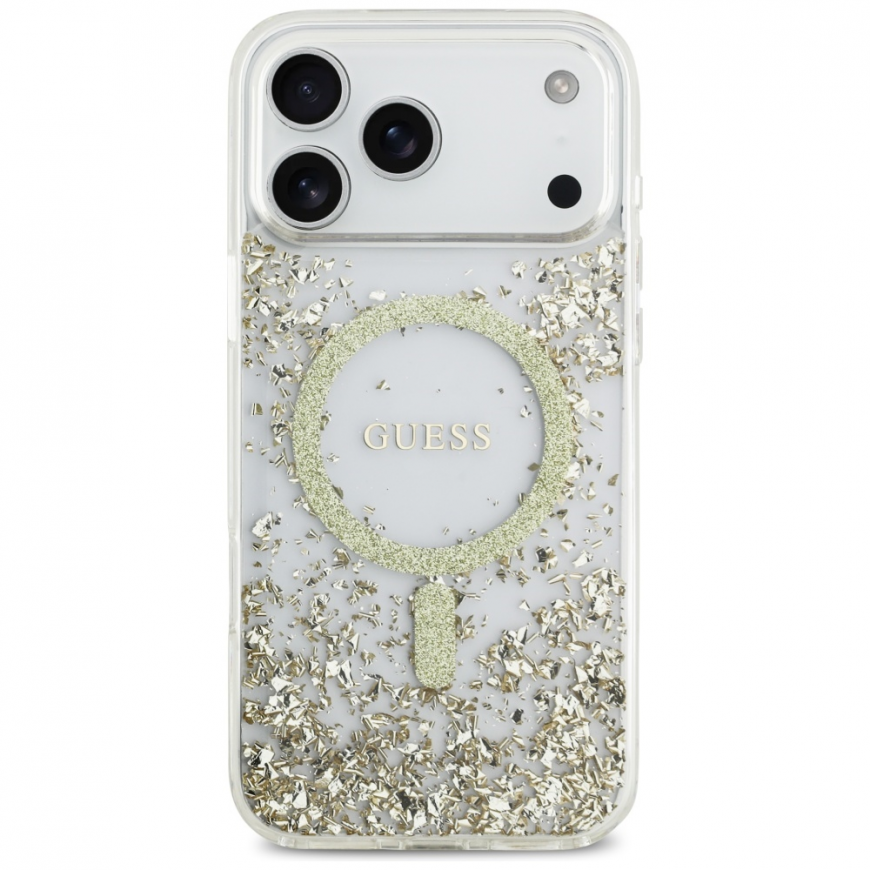 Guess Resin Bottom Glitter MagSafe case for iPhone 17 Pro Max go – 3