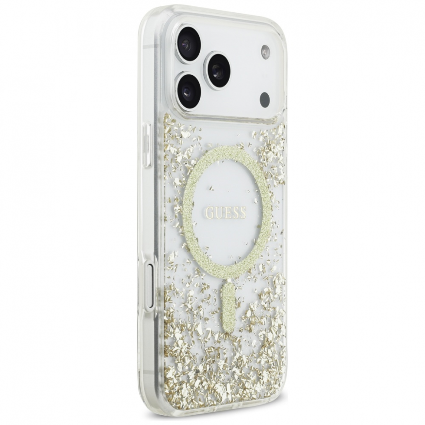 Guess Resin Bottom Glitter MagSafe case for iPhone 17 Pro Max go – 4